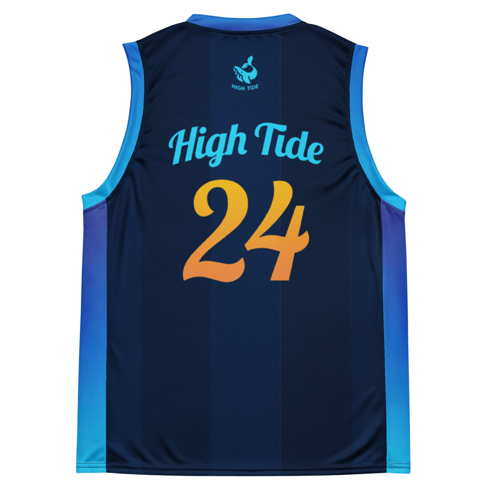 High Tide Basketball Jersey Back PNG