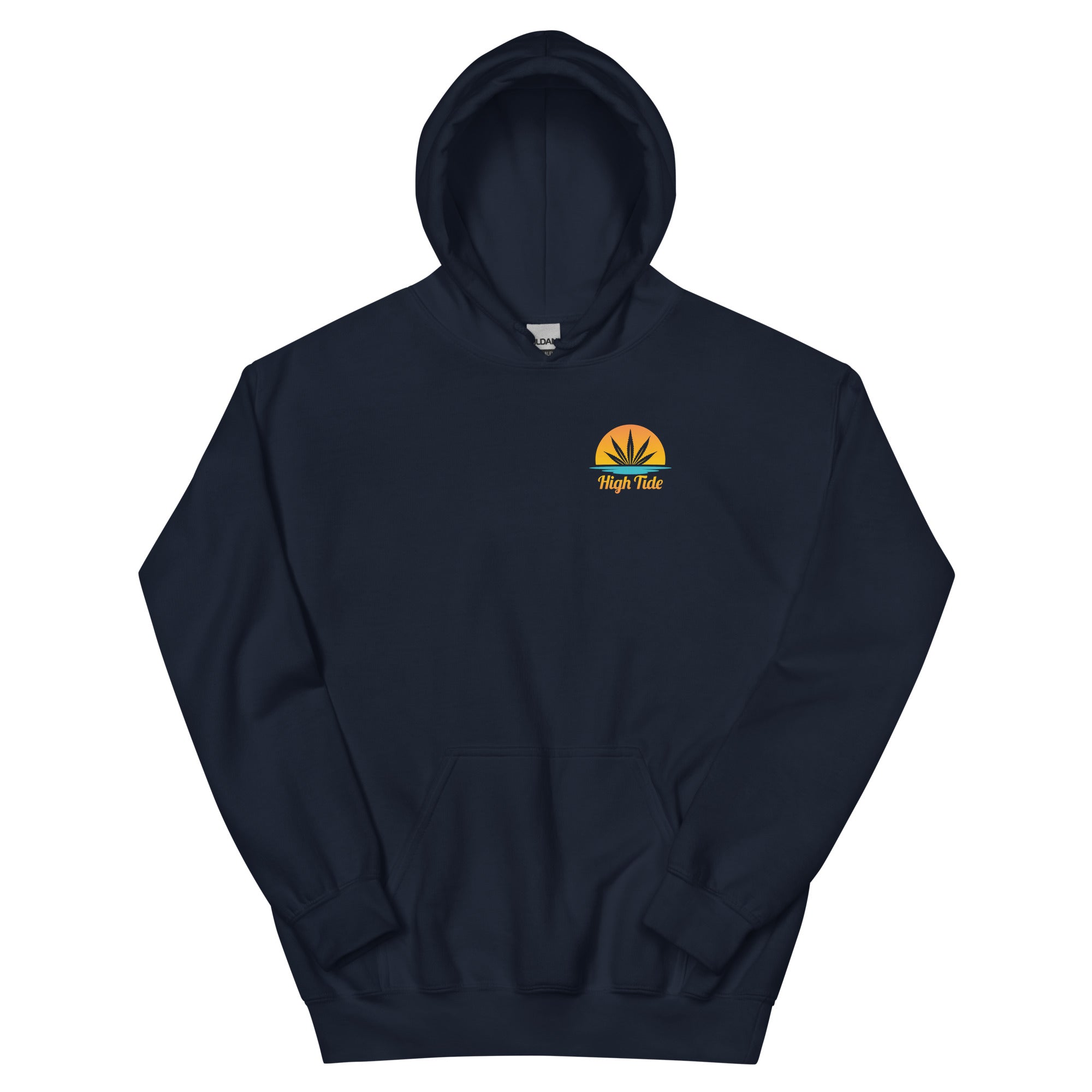 Front of High Tide Graphic Hoodie on white backdrop