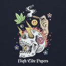 High Tide Papers Graphic Hoodie Close up