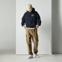 Model wearing the front of High Tide Graphic Hoodie