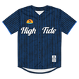 high tide baseball jersey blue, transparent background