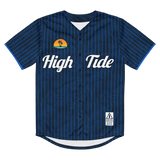 high tide baseball jersey blue, transparent background