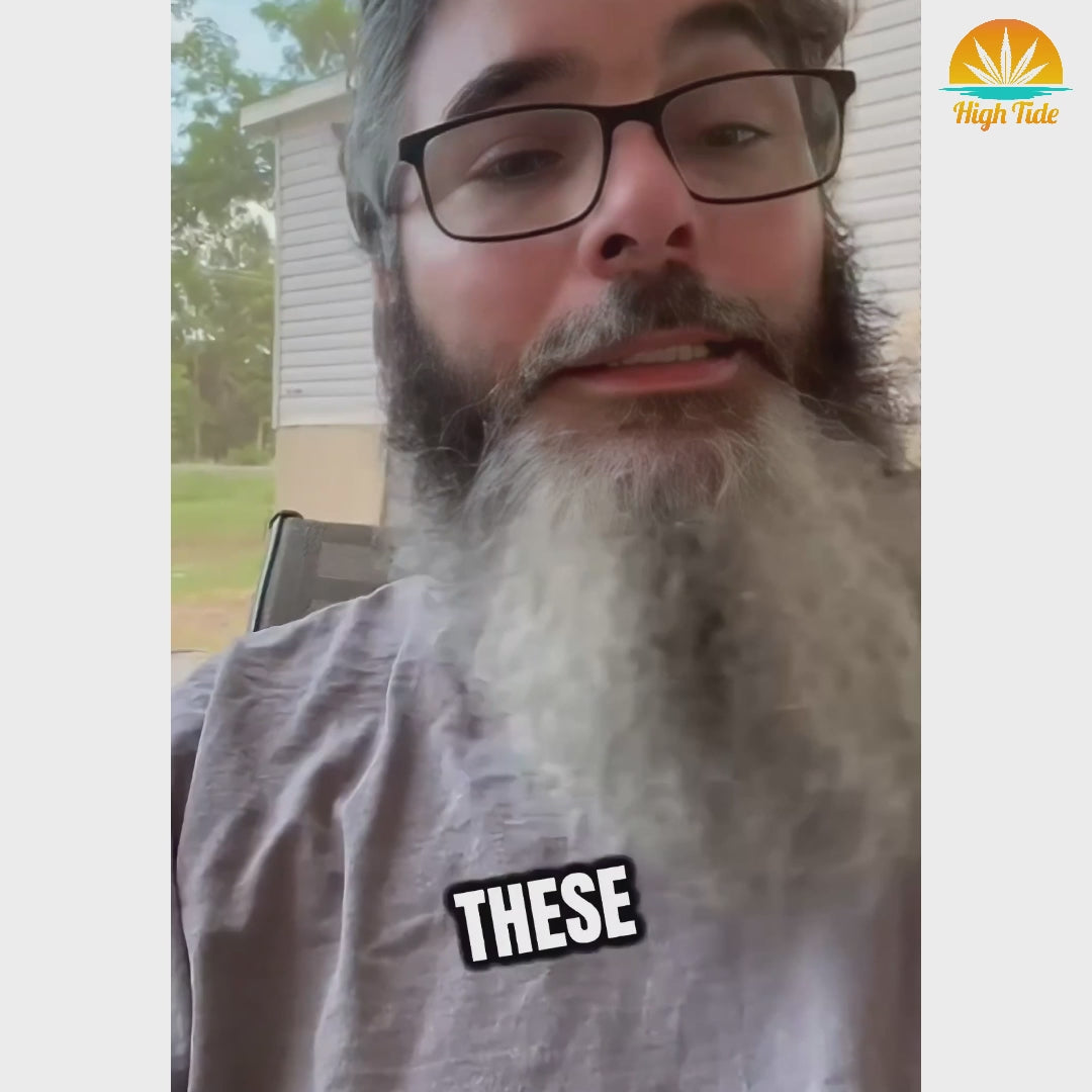 High Tide hemp paper cones video review. People say our organic hemp paper cones burn slow and are better than competitors.